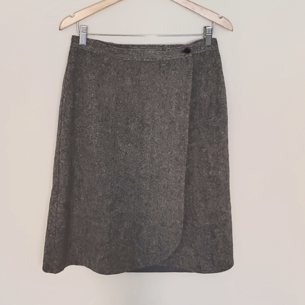 Vintage Wool Wrap Skirt